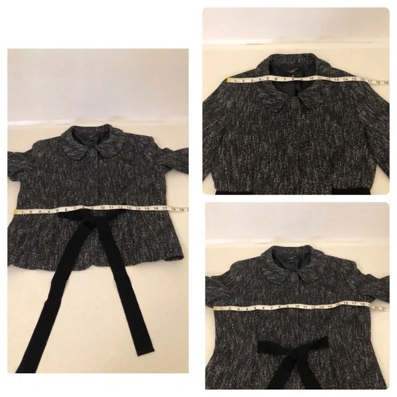 TALBOTS Petites Charcoal Tweed Jacket Blazer/Preowned - Picture 16 of 17
